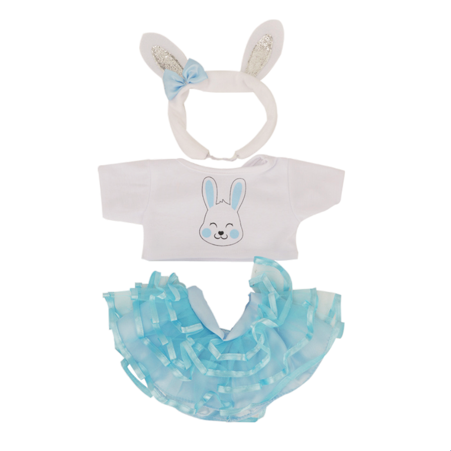 Blue Bunny & Tutu Outfit