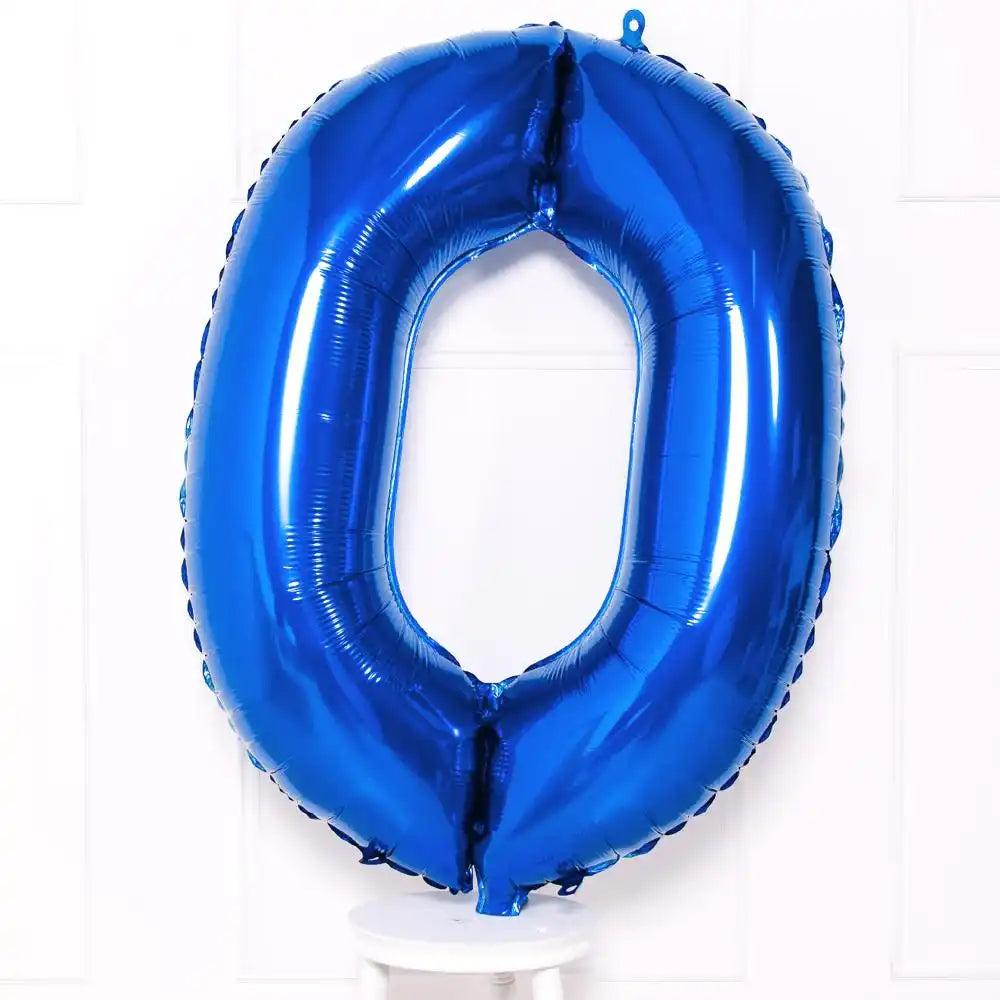 Blue Number Balloons 34"