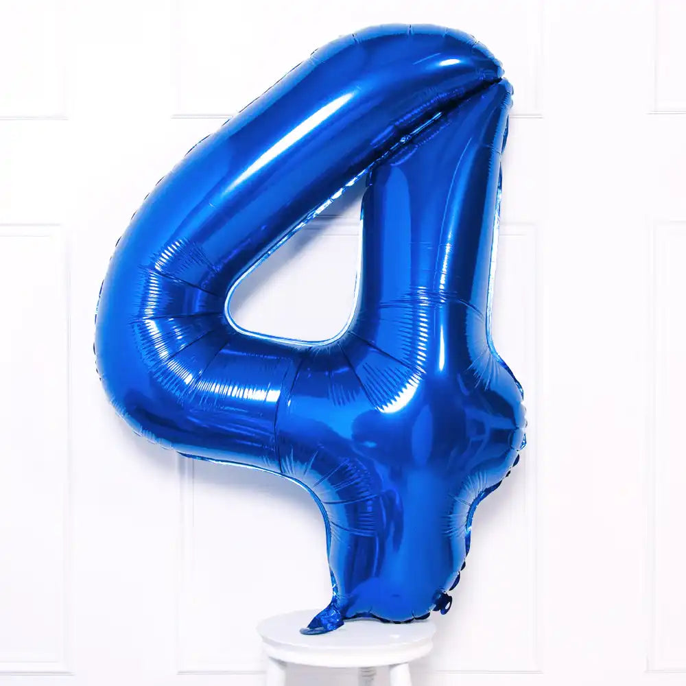 Blue Number Balloons 34"