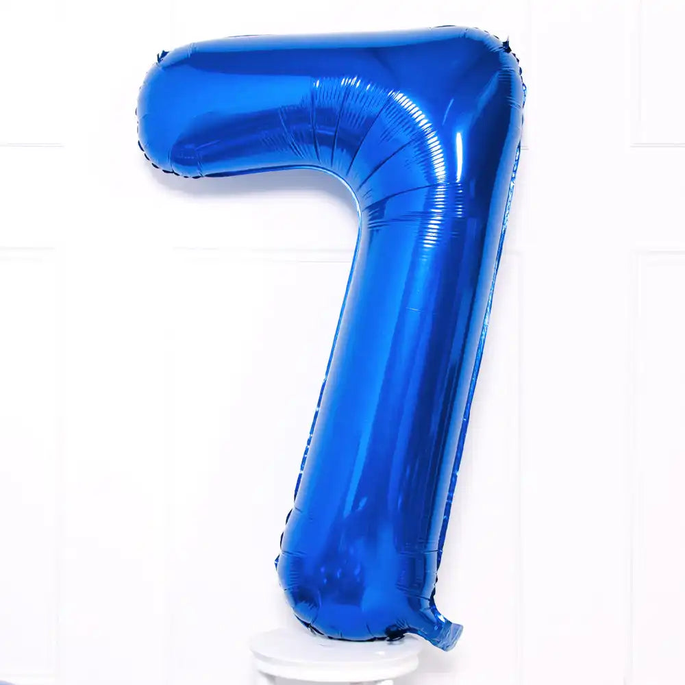 Blue Number Balloons 34"
