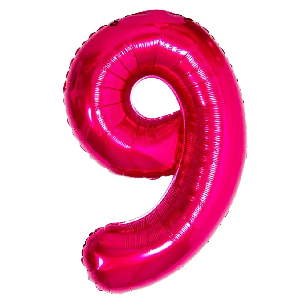 Pink Number Balloons 34"