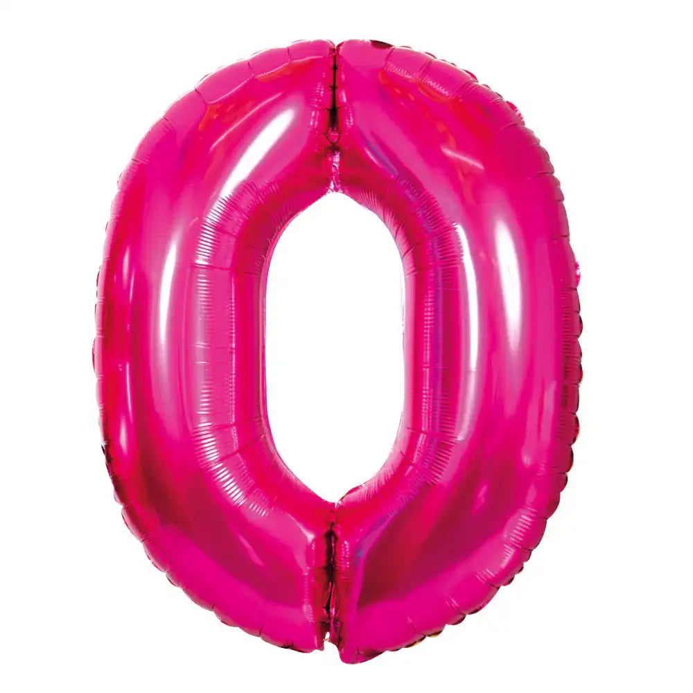 Pink Number Balloons 34"