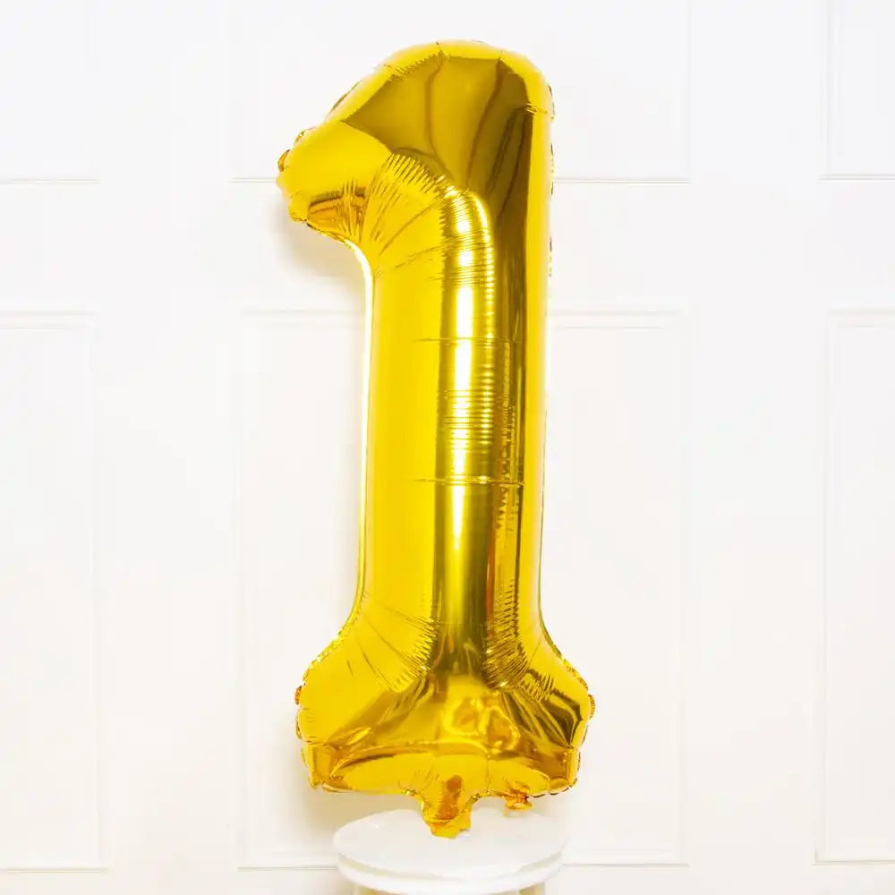 Gold Number Balloons 34"