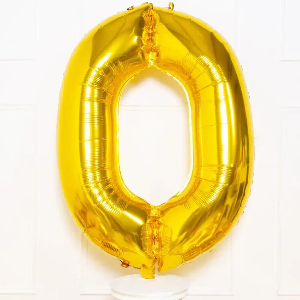 Gold Number Balloons 34"