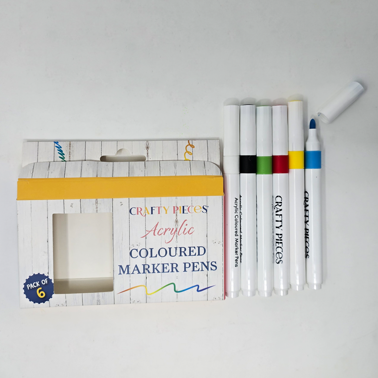 Acrylic Marker Pens Pack of 6