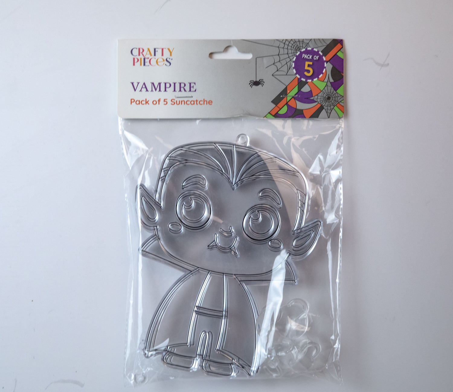 Suncatcher  -  Vampire   -  Pack of 5 with Suction Hooks