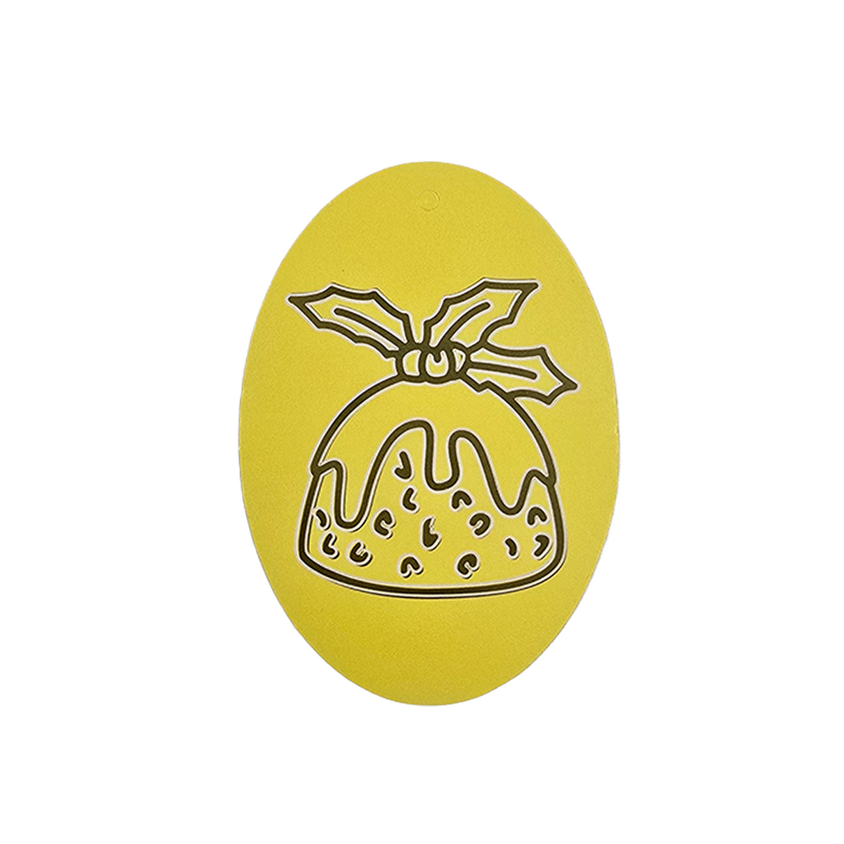 Christmas Pudding Oval Sand Art Picture (10 Pack)