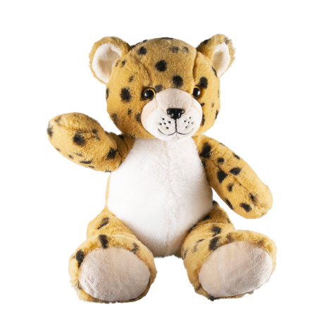 Heartbeat Stuffed Bear - Lenny the Leopard