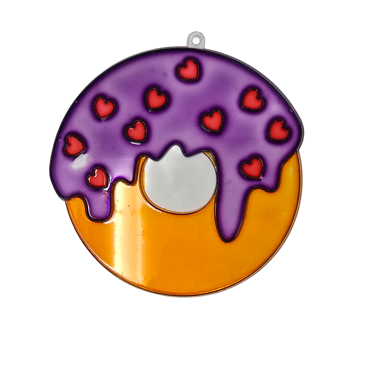 Suncatcher - Donut - Pack of 5 with Suction Hooks