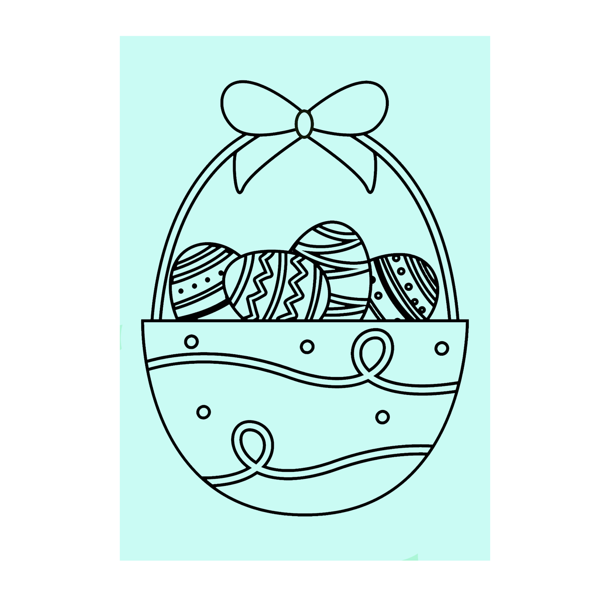 Easter Basket - A5 Sand Art - Pack of 10