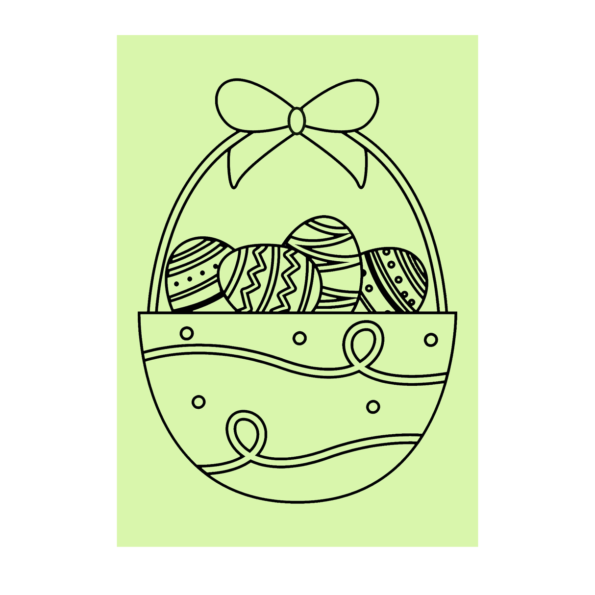 Easter Basket - A5 Sand Art - Pack of 10