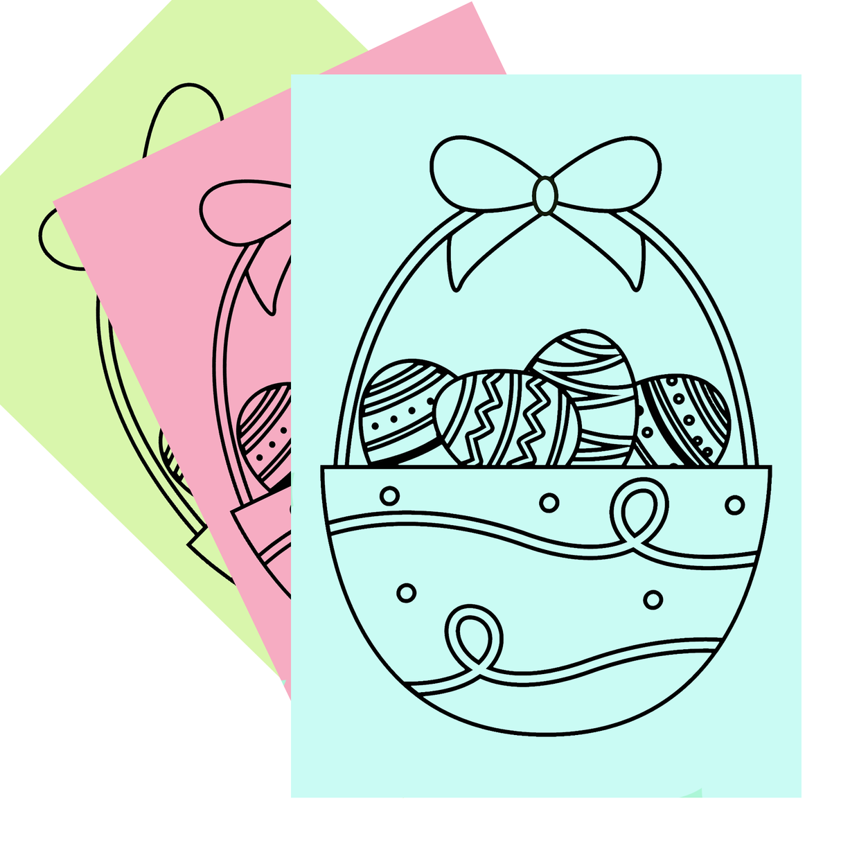Easter Basket - A5 Sand Art - Pack of 10