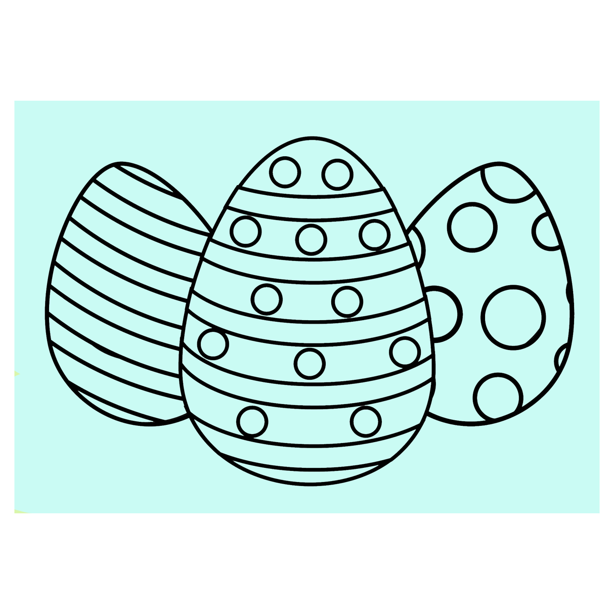 Egg Trio - A5 Sand Art - Pack of 10