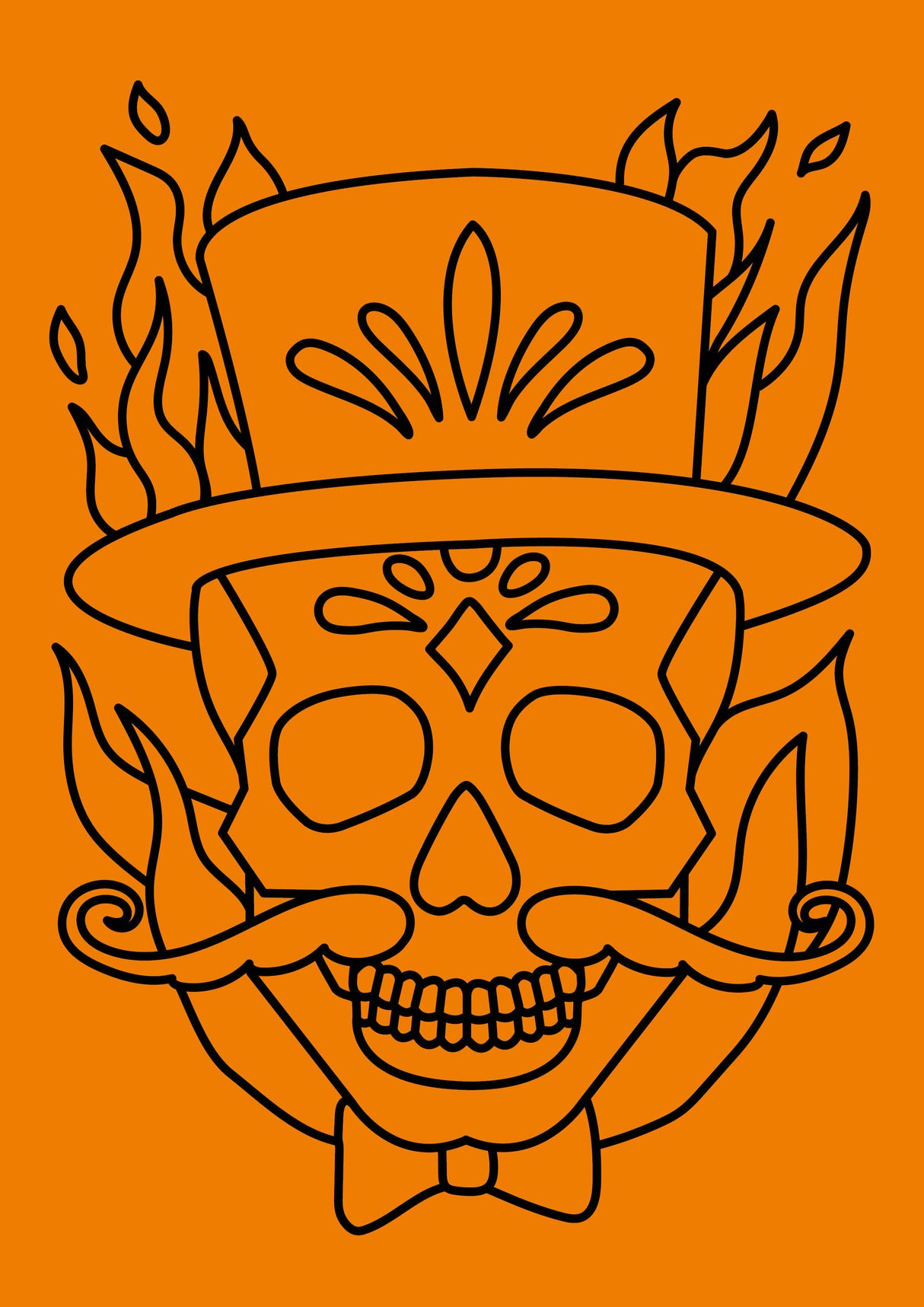 Magician Skull A4 Sand Art Picture (10 Pack)