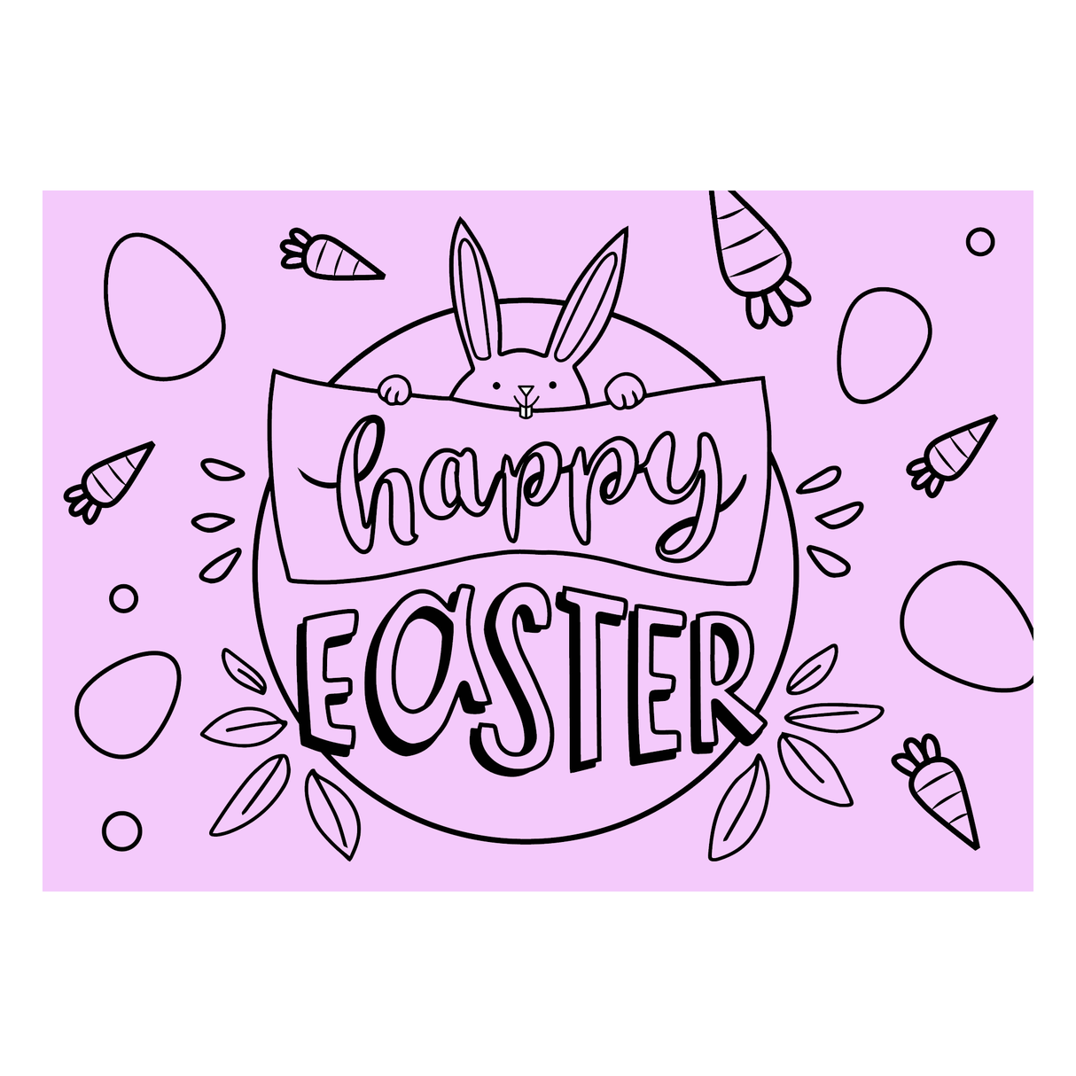 Happy Easter - A4 Sand Art - Pack of 10