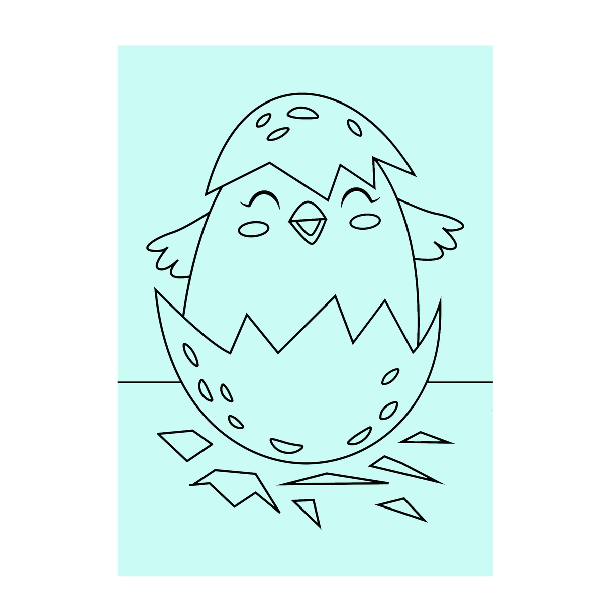 Hatching Chick - A4 Sand Art - Pack of 10