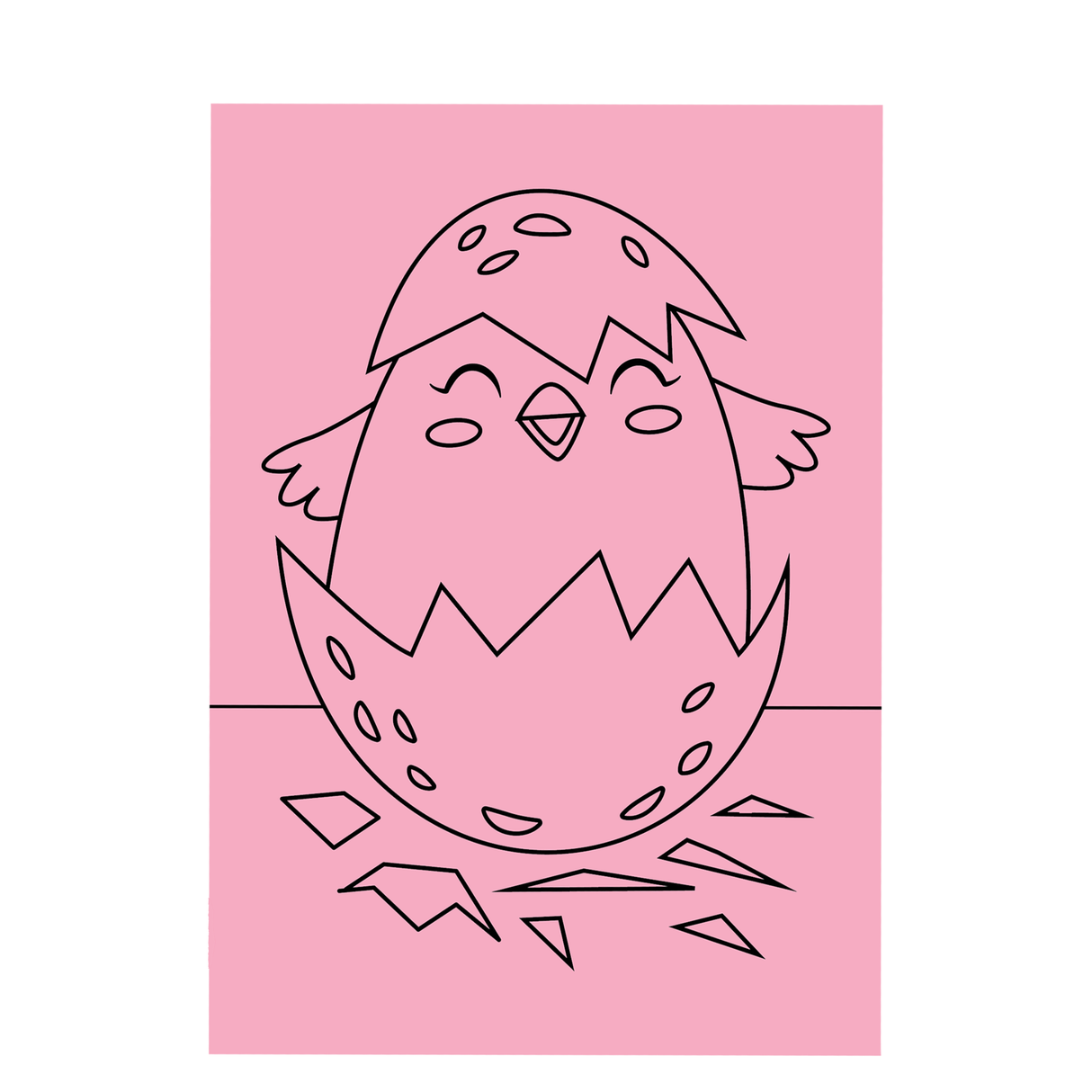 Hatching Chick - A4 Sand Art - Pack of 10