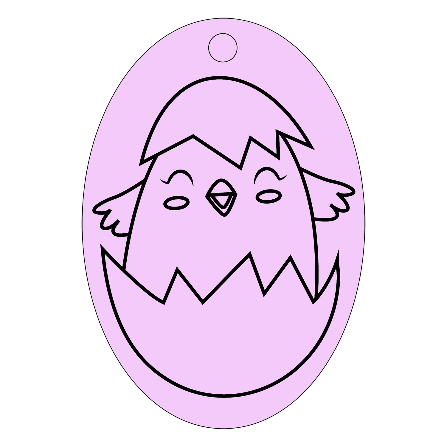 Hatchling Chick - Oval Sand Art - Pack of 10