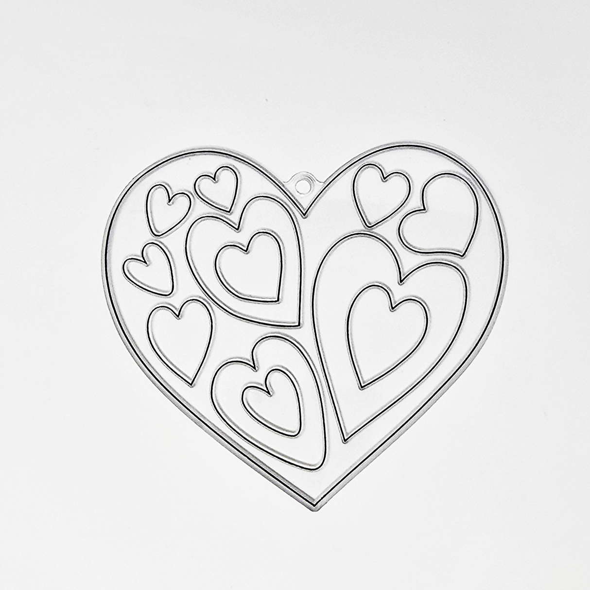 Suncatcher - Heart - Pack of 5 with Suction Hooks