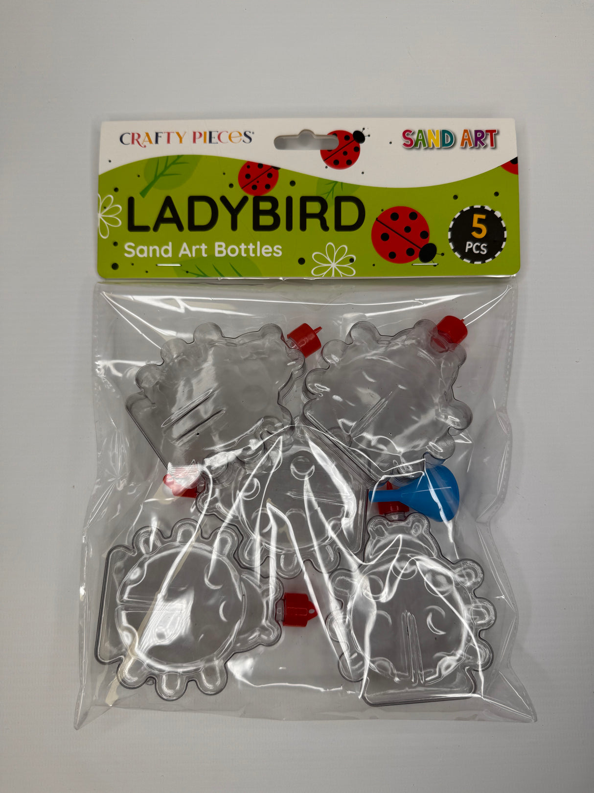 Ladybird Sand Art Bottles (x5)