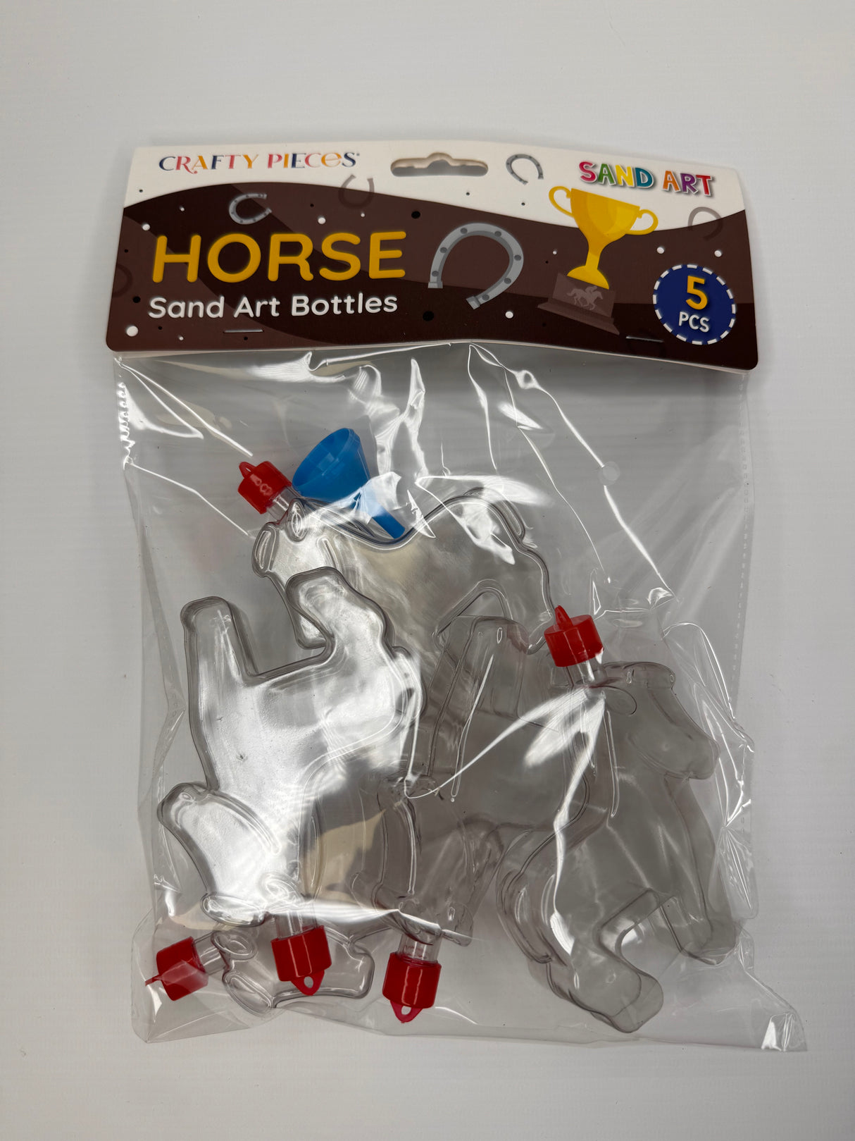 Horse Sand Art Bottles (x5)