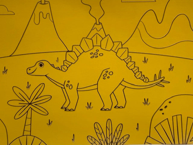 Stegosaurus Sand Art