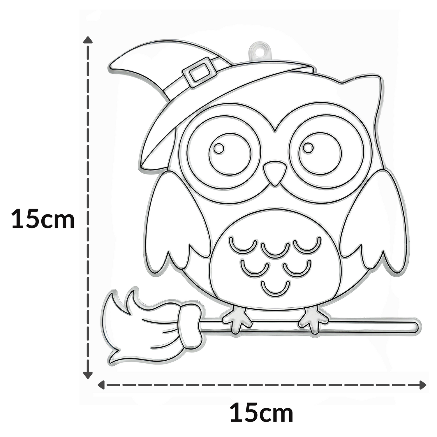 Suncatcher  -  Wise Owl  -  Pack of 5 with Suction Hooks