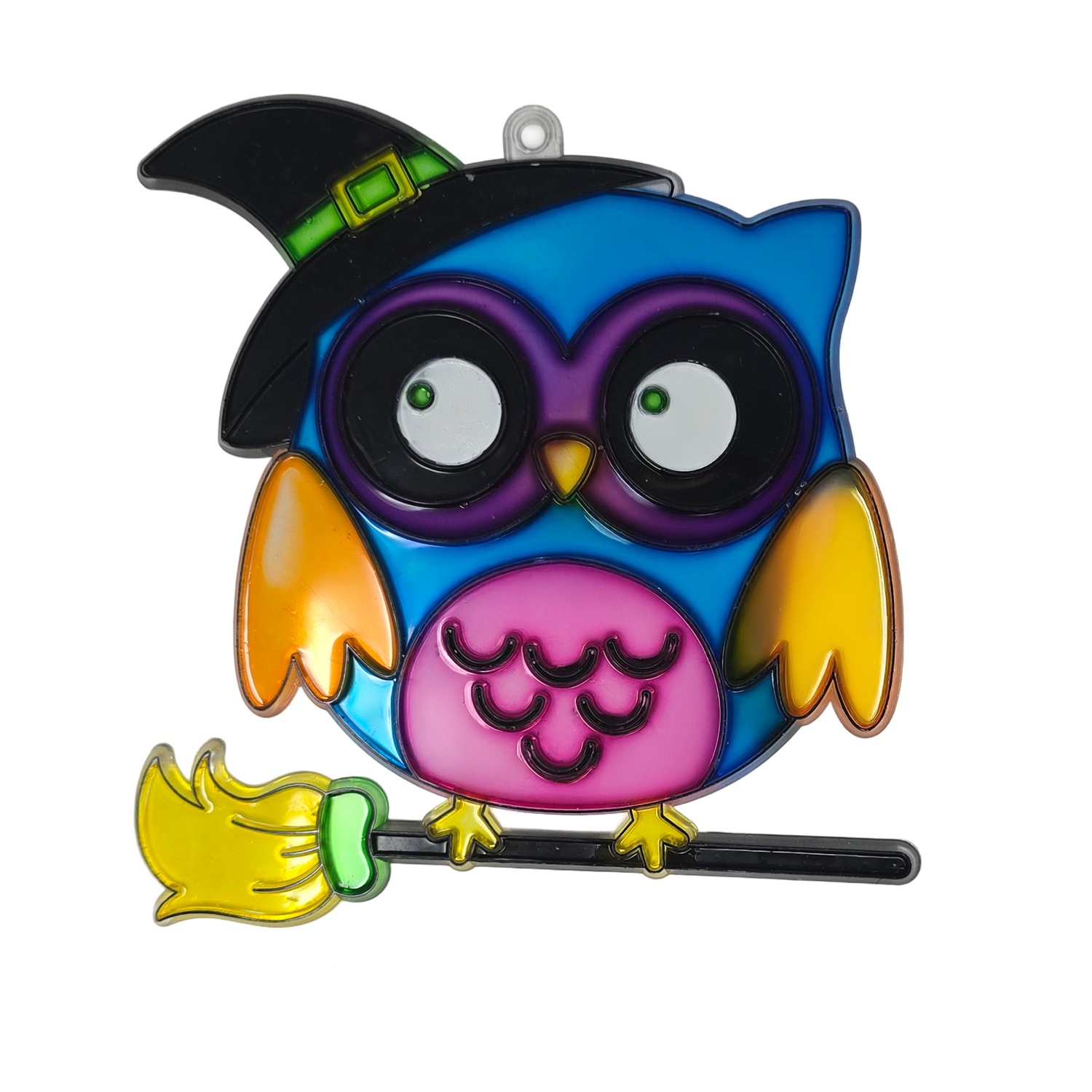 Suncatcher  -  Wise Owl  -  Pack of 5 with Suction Hooks