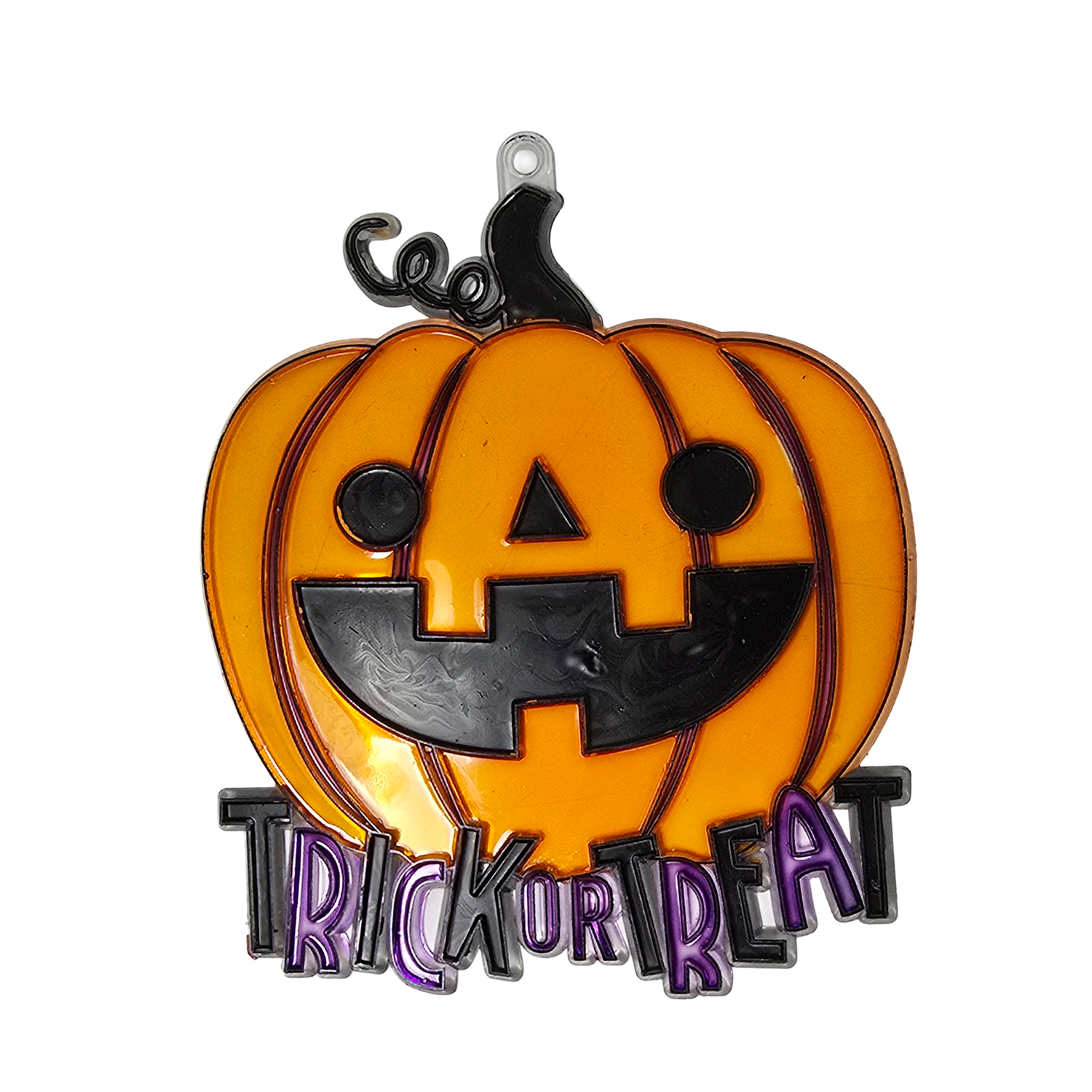 Suncatcher  -  Pumpkin  - Pack of 5 with Suction Hooks