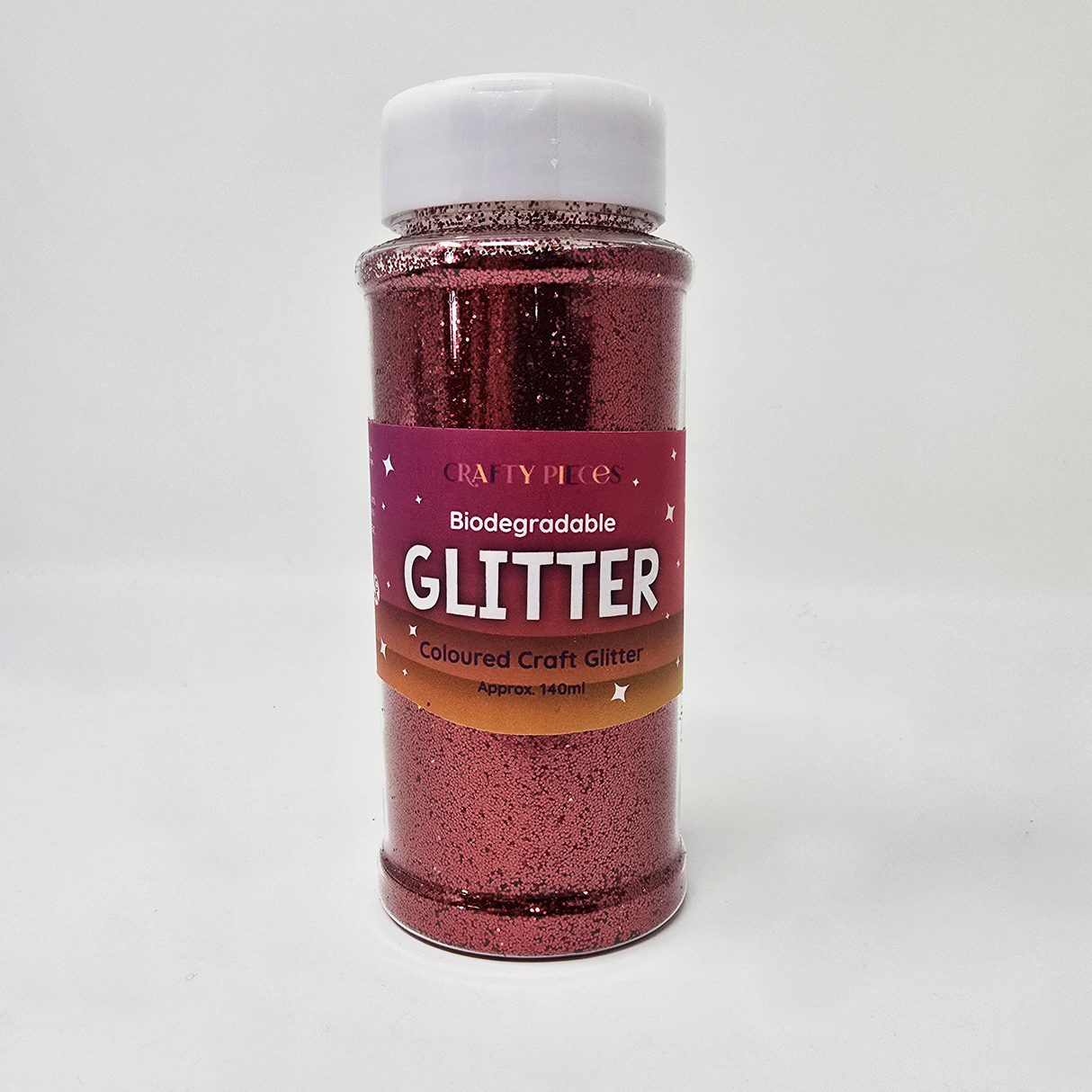 Bio Degradable Glitter 140g - Red