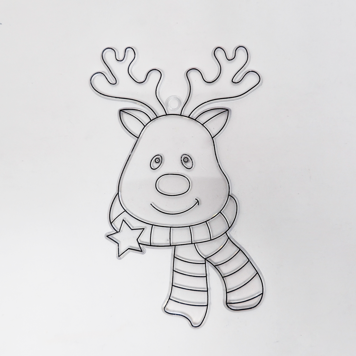 Suncatcher  -    Reindeer  -   Pack of 5 with Suction Hooks