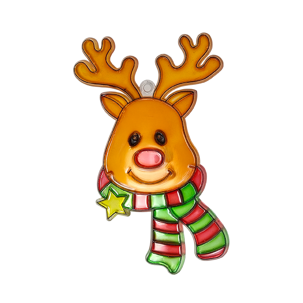 Suncatcher  -    Reindeer  -   Pack of 5 with Suction Hooks