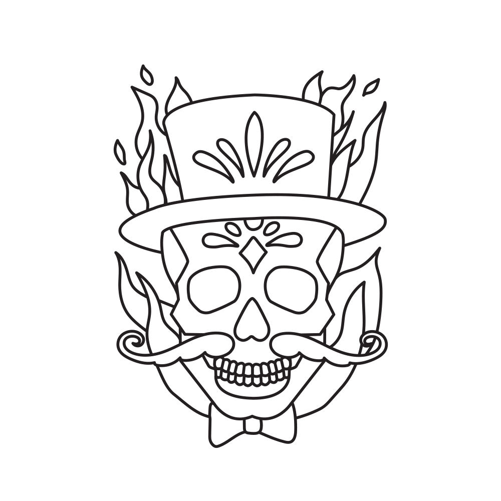 Magician Skull A4 Sand Art Picture (10 Pack)