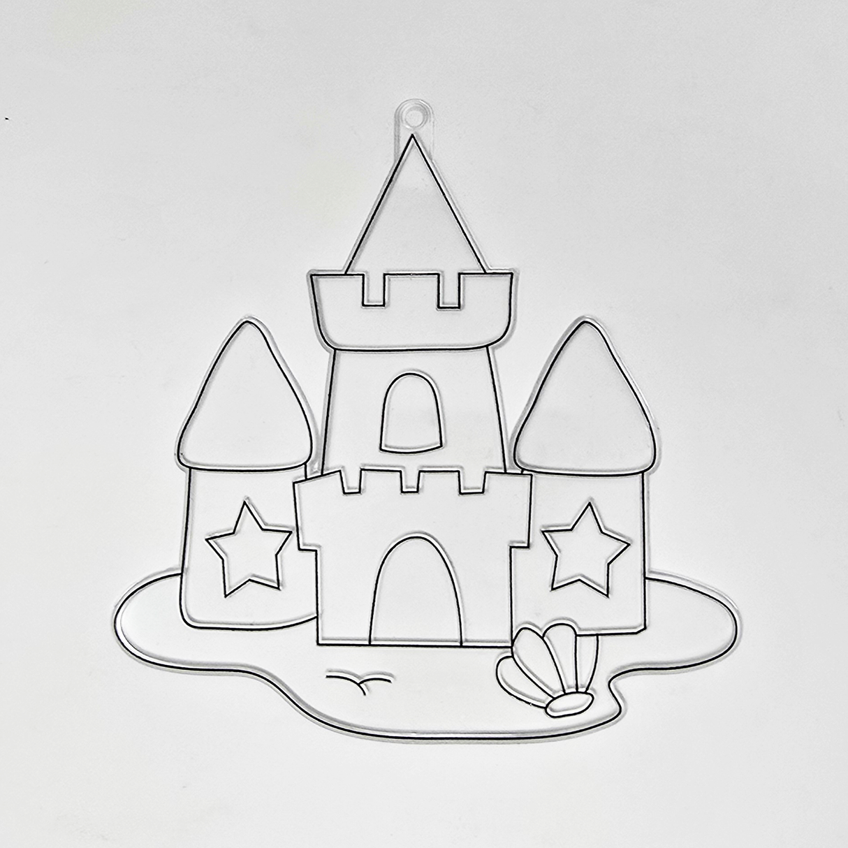 Suncatcher - Sand Castle - Pack of 5 with Suction Hooks