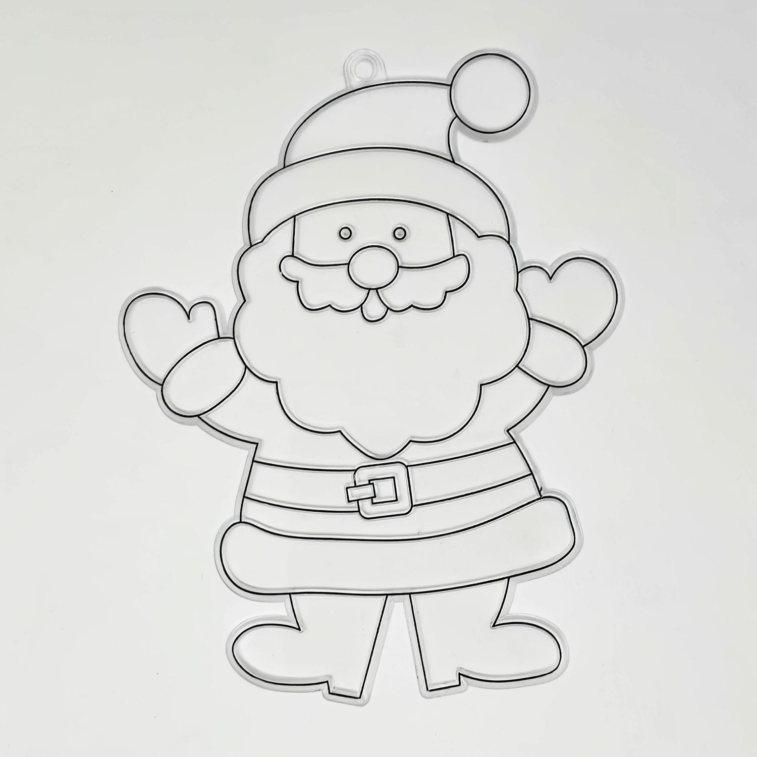 Suncatcher  -    Santa  - Pack of 5 with Suction Hooks