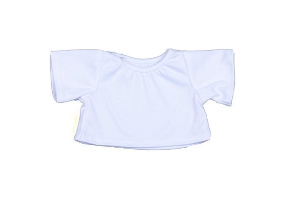 16' White Teddy Bear T-Shirt (x5)