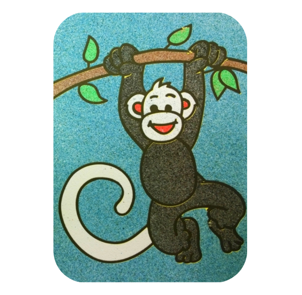 Monkey A5 Sand Art Picture (10 Pack) Teddy Tastic