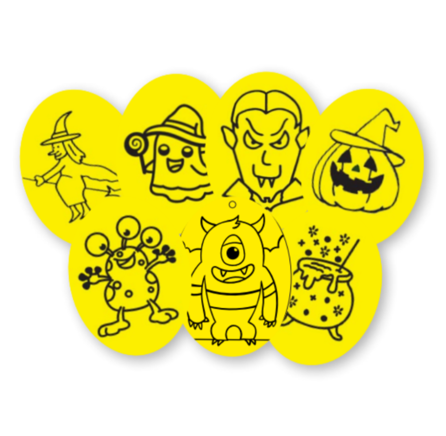 Mixed Halloween Ovals x 100