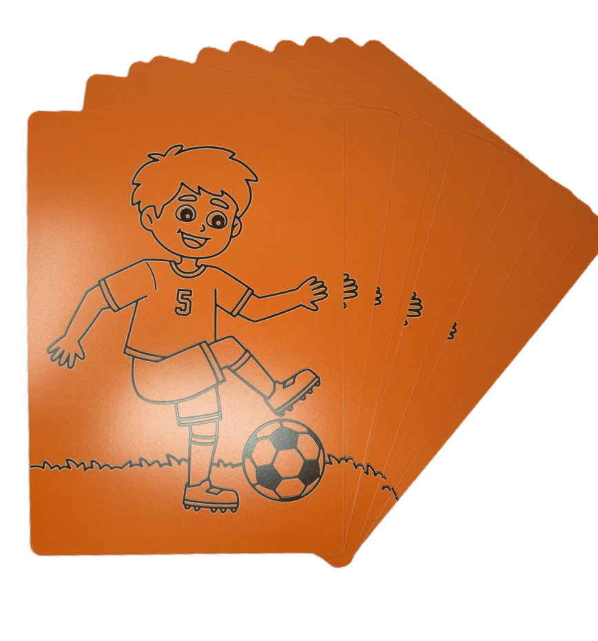 Football Boy A4 Sand Art - Pack of 10