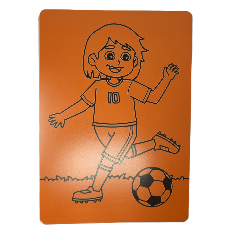Football Girl A4 Sand Art - Pack of 10
