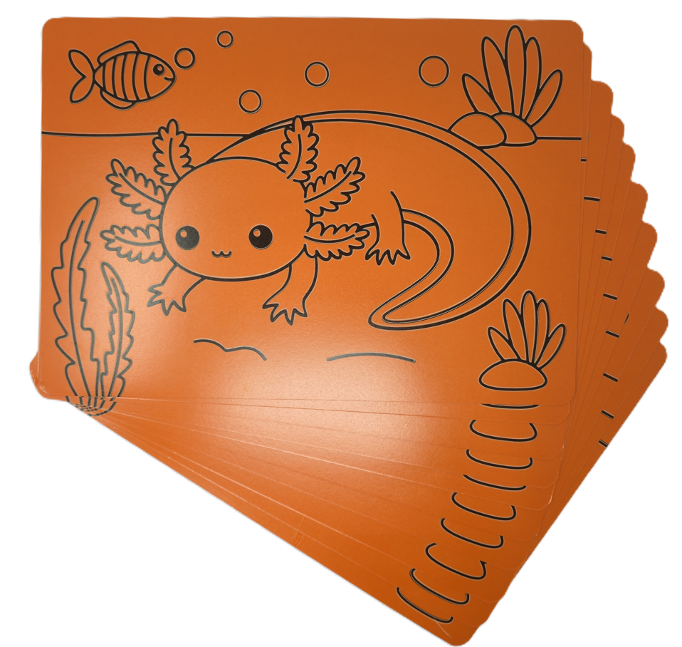 Axolotl A4 Sand Art - Pack of 10