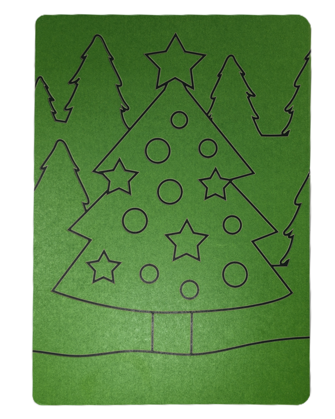 Christmas Tree A4 Sand Art - Pack of 10