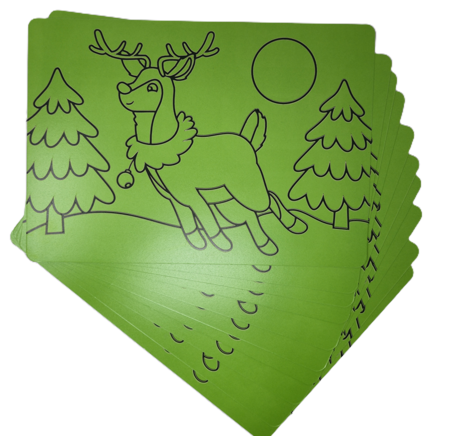 Rudolf A4 Sand Art Picture - Pack of 10
