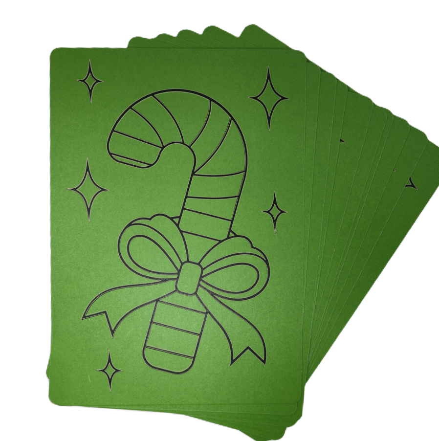 Candy Cane A4 Sand Art Picture - Pack of 10
