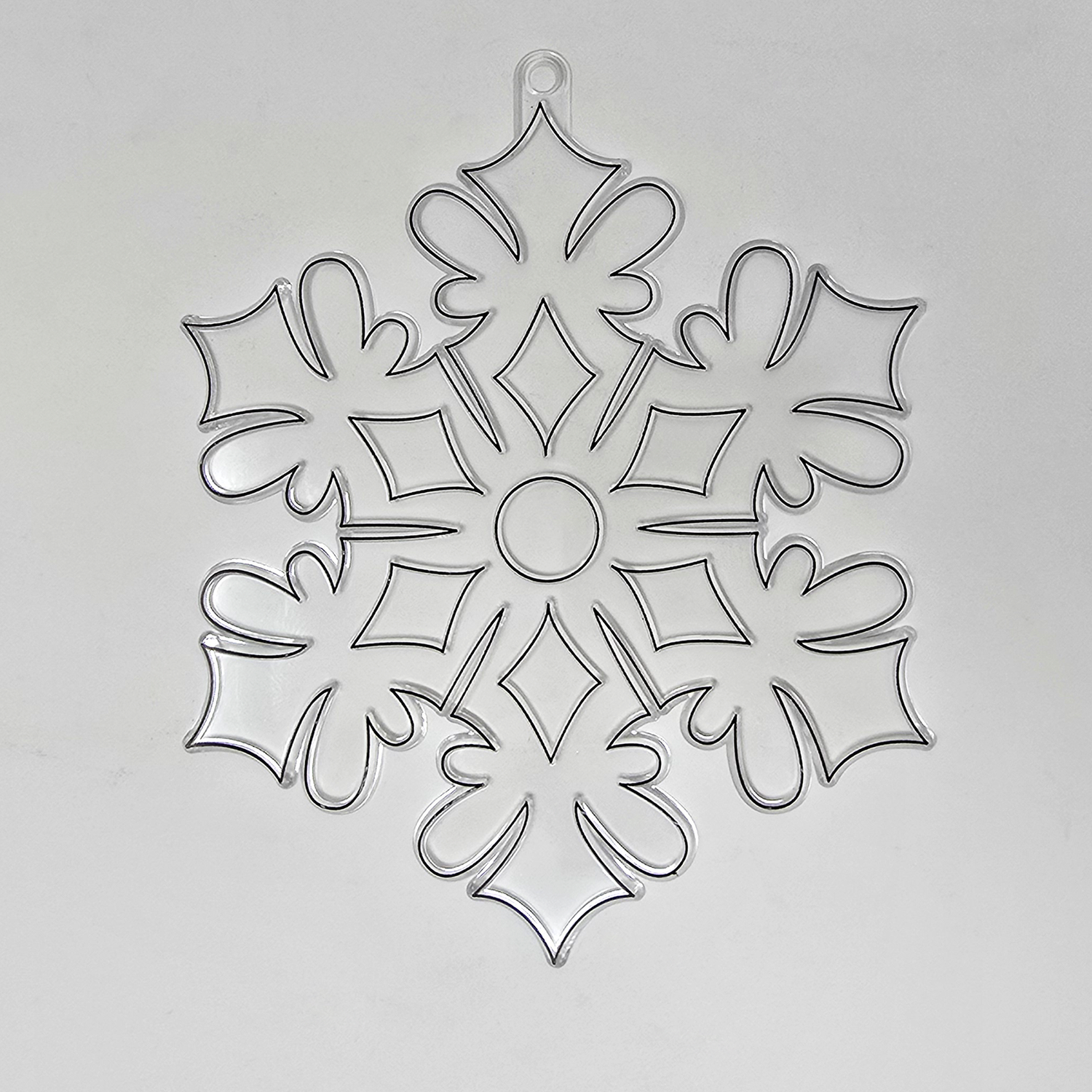 Suncatcher  -   Snowflake  -  Pack of 5 with Suction Hooks