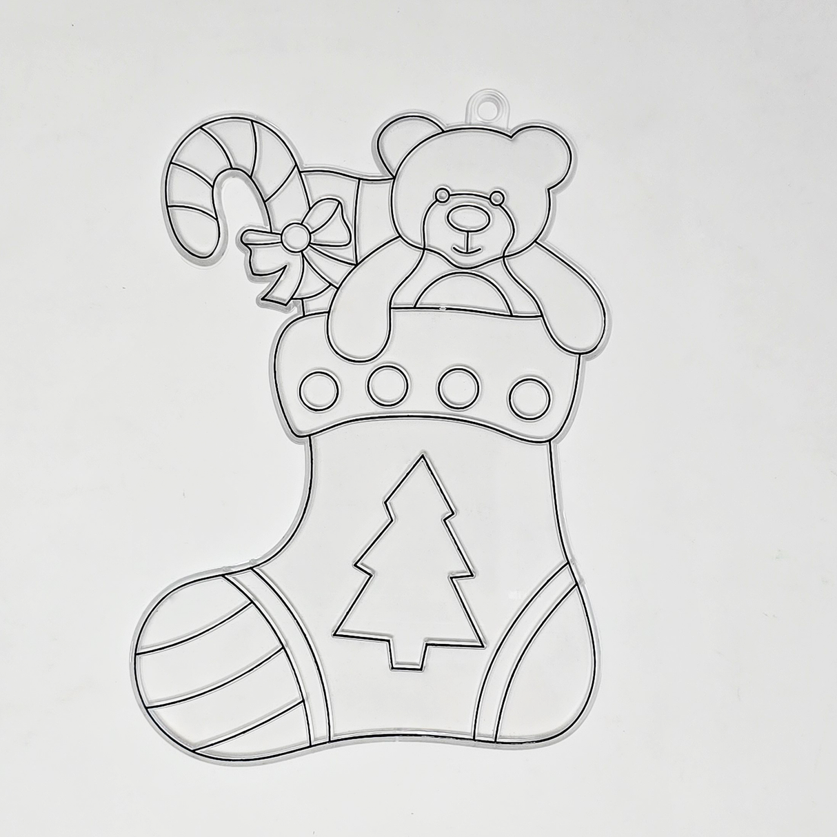 Suncatcher  -    Stocking  -  Pack of 5 with Suction Hooks