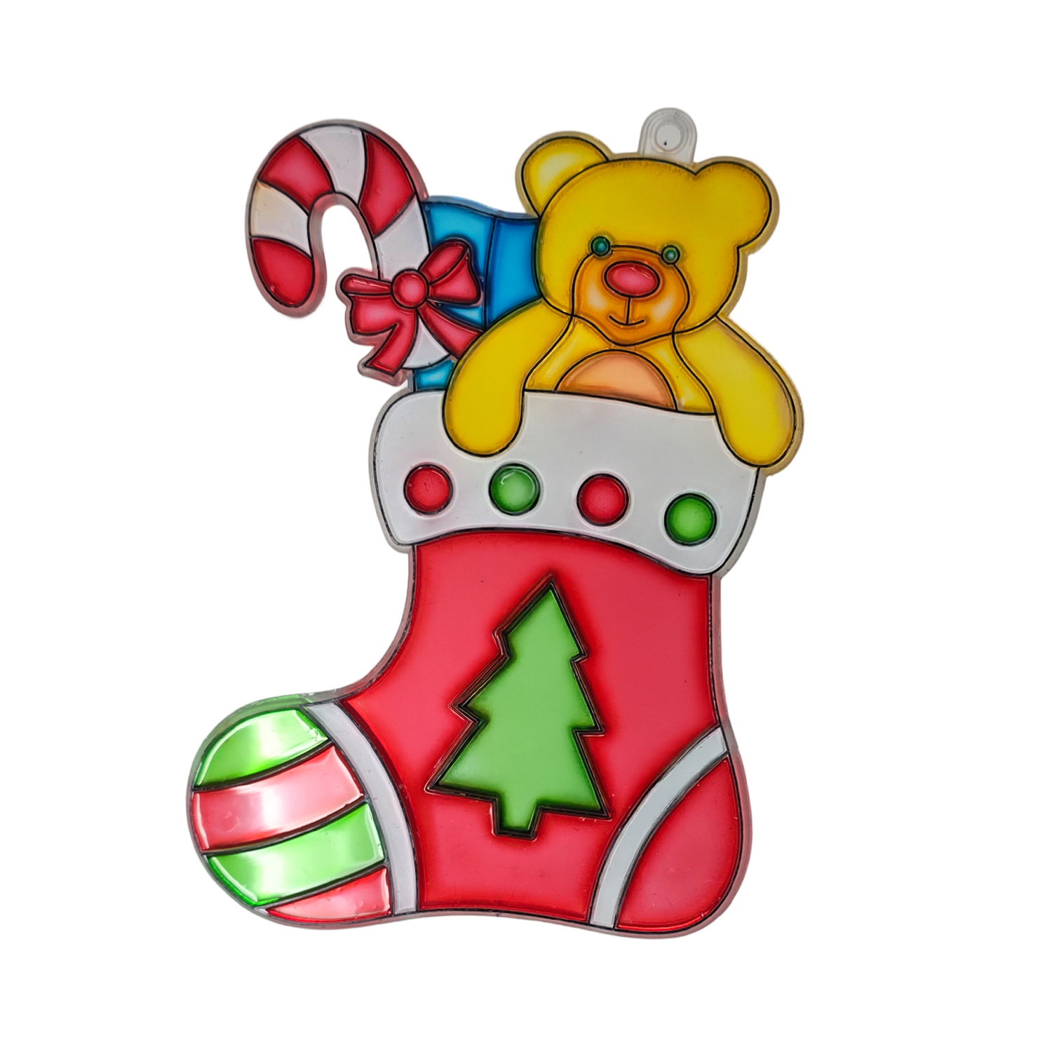 Suncatcher  -    Stocking  -  Pack of 5 with Suction Hooks