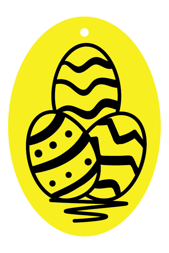 Easter Egg Trio - Oval Sand Art Picture (10 Pack)