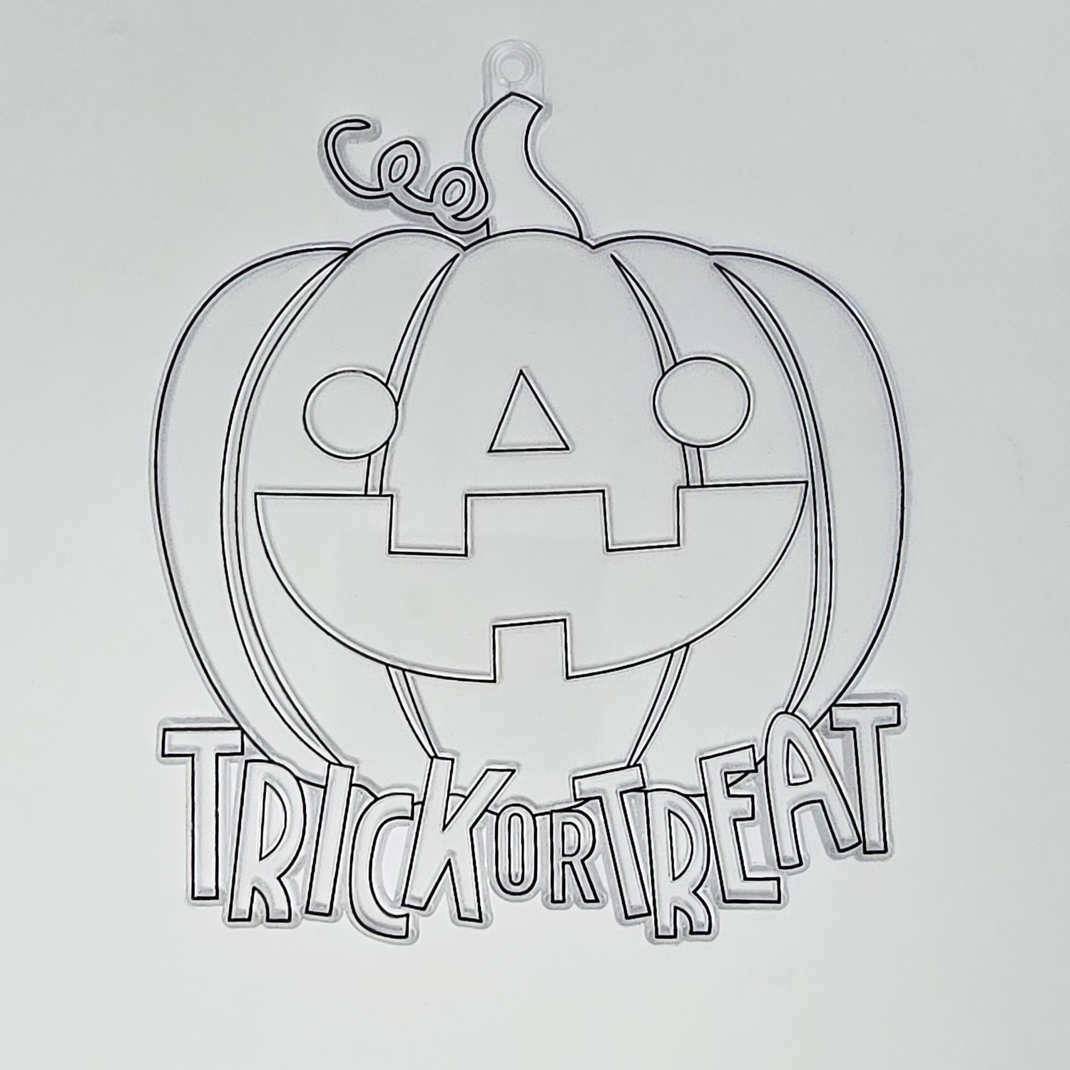 Suncatcher  -  Pumpkin  - Pack of 5 with Suction Hooks
