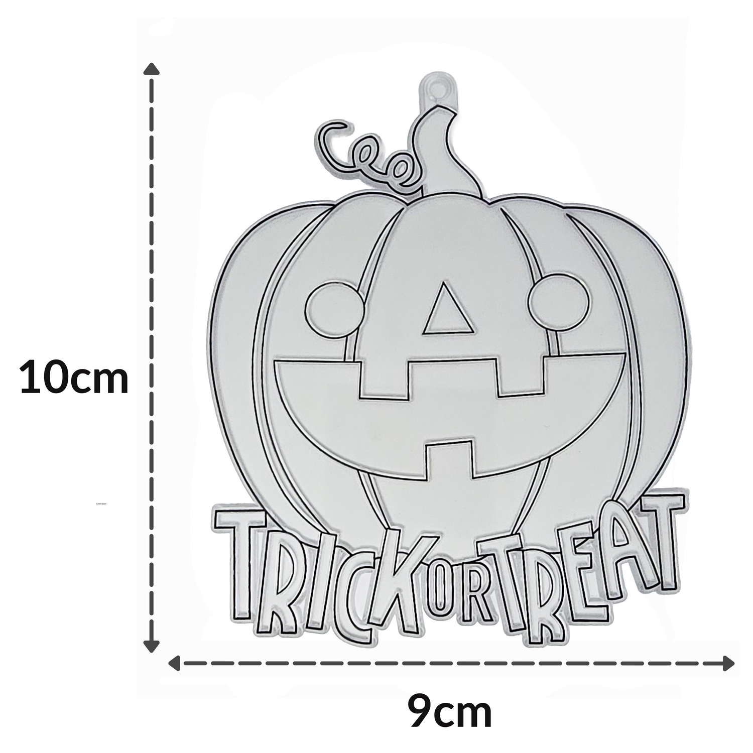 Suncatcher  -  Pumpkin  - Pack of 5 with Suction Hooks